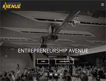 Tablet Screenshot of entrepreneurshipavenue.com
